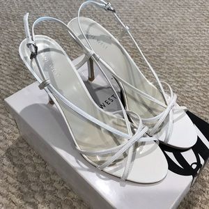 Nine West Day Glow white pumps
